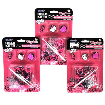 Set Gumica za Izradu Narukvica s Privjescima Hello Kitty (12 kom.)