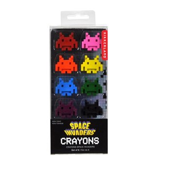 8 KOMADA VO&Scaron;TANE BOJICE SPACE INVADERS U KUTIJI (12 kom.)