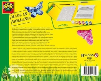 SES Creative Izrada i bojanje gipsa - Leptiri (1 kom.)