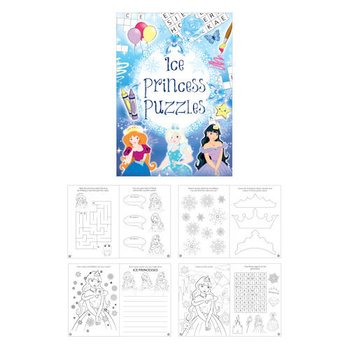 Knjiga s puzzlama Ledena princeza (48 kom.)