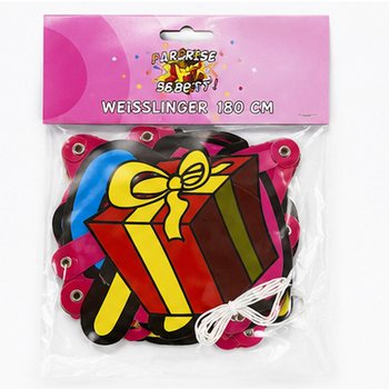 GIRLANDA SURPRISE PARTY - DULJINA: 180 CM (6 kom.)