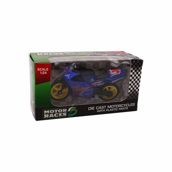 SUPER SPORT MOTOCIKL DIE CAST, MJERILO 1:24 U DISPLEJU (24 kom.)