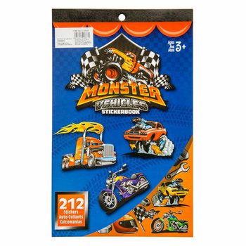 Knjiga naljepnica Monster Truck 212 dijelova (12 kom.)