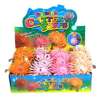 Puffer loptice "Critter" 8 cm. SNIŽENO ZBOG KVARA SVJETLA (12 kom.)