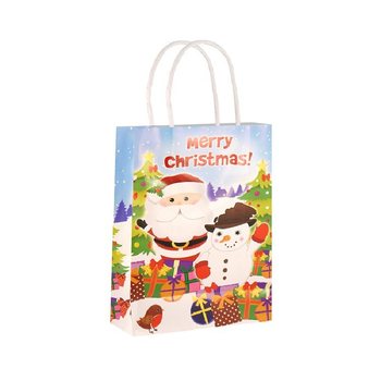 Božićne Poklon Vrećice MERRY CHRISTMAS 14x21x7 cm (24 kom)