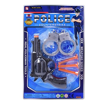 Policijski set igračaka na kartici - 2 mije&scaron;ane vrste (6 komada)