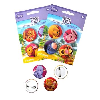 4-dijelni set bedževa Disney Winnie Pooh (24 kom.)
