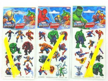 TETOVAŽE ZA STRUGANJE / NALJEPNICE MARVEL HEROES (24 kom.)