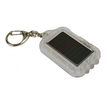 SOLARNI PRIVJESAK ZA KLJUČEVE S LED SVJETLOM - PROZIRNI (20 kom)