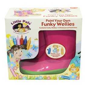 Funky Wellies - Oboji svoje gumene čizme - Ružičaste / Veličina: 28