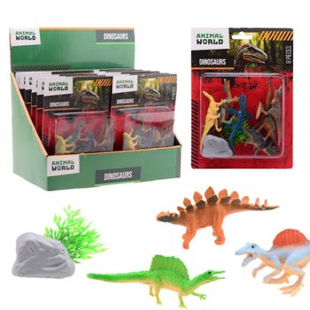 ANIMAL WORLD - Set Dinosaura 8 Dijelova - U Displayu (12 kom.)
