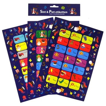 3 LISTA - NALJEPNICE ZA POKLONE SINTERKLAAS (12 kom.)