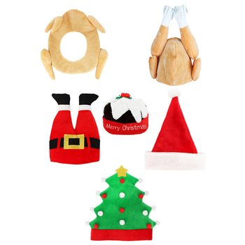 MIX LUKSUZNIH SMIJEŠNIH BOŽIĆNIH KAPA - XMAS CAPS (6 kom.)
