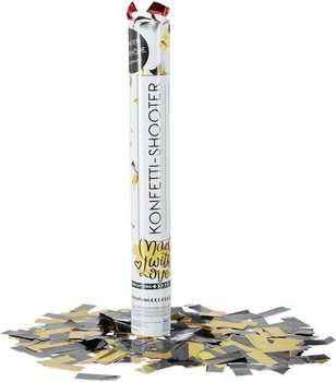 Konfeti top – Boja: Crno-žuta - 40 cm - Party popper (10 kom.)