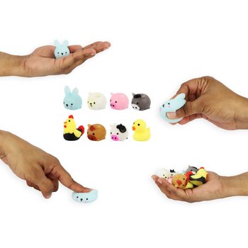 SQUISHY ZA TOMBOLU - DOMAĆE ŽIVOTINJE - U DISPLAYU (96 kom.)