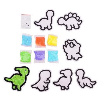DINO NALJEPNICE - SET FOAM PUTTY - NAPRAVITE VLASTITE DINO NALJEPNICE OD PJENE (24 kom.)