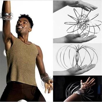 Magic Rings / Flow Rings - Kinetički 3D Magični Prsten - SREBRNI | U KUTIJI (10 kom.)
