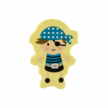 Set gumica za brisanje figurice pirati - 2 komada u displayu