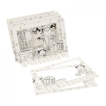 Kreativni Set 3D Prozorčić Sinterklaas / Sveti Nikola (12 kom.)