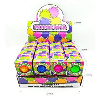 Puffer Lopta u Poklon Kutiji - 6CM - U Kutiji i Displayu (24 kom)