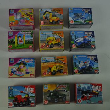 KOCKE ZA GRAĐENJE BRICKS - MIX SERIJA U DISPLAYU (20 kom.)
