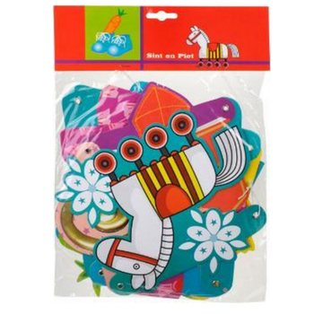 GIRLANDA SINTERKLAAS I PIET - DULJINA 1.5 M (12 kom.)