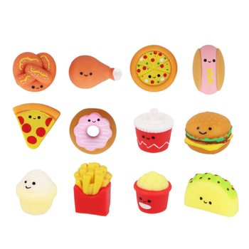 Squishy Fast Food Igračke za Tombolu - u Displayu (60 kom.)