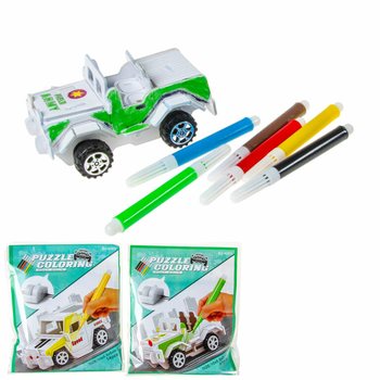 3D puzzle Sastavi i oboji vlastiti automobil (12 kom.)