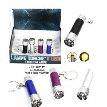5 LED Svjetiljka Privjesak za Ključeve u Displayu (24 kom.)