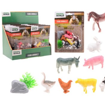 ANIMAL WORLD - Set Životinja na Farmi 12 dijelova - u Displayu (12 kom)