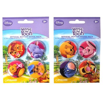 4-dijelni set bedževa Disney Winnie Pooh (24 kom.)