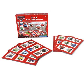 IGRA 3 U 1 DISNEY PIXAR CARS - MEMO - DOMINO - LOTO