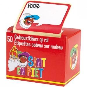 50 NALJEPNICA ZA POKLONE SINTERKLAAS NA ROLI (10 pakiranja)