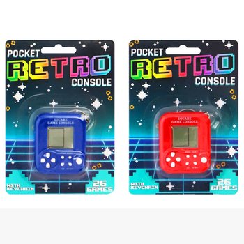DŽEPNA RETRO IGRAĆA KONZOLA S PRIVJESKOM - 26 IGARA (6 kom.)