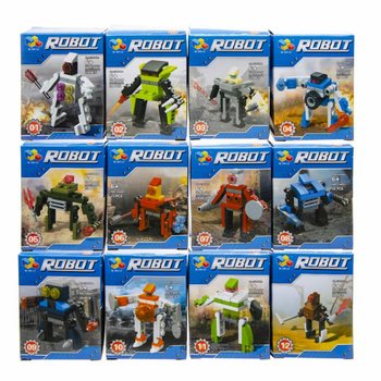 Kocke za Slaganje Roboti (12 komada u Displayu)