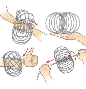 Magični Prstenovi / Flow Rings - Kinetički 3D Magični Prsten - MULTICOLOR | NA KARTICI (12 kom.)