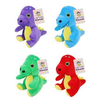 Plišani dinosaur - visina 19 cm - mix boja (12 kom.)