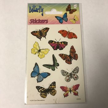 List s Naljepnicama: Leptiri, 16 x 9 cm (10 kom.)