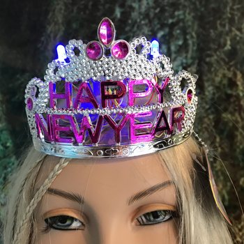 Kruna HAPPY NEW YEAR s osvjetljenjem (10 kom.)