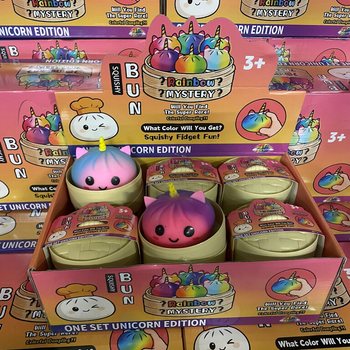 RAGE - Squishy Bun Dumplings VELIKI - UNICORN IZDANJE (8,5 x 8,5 x 7,5 cm) (12 kom.)