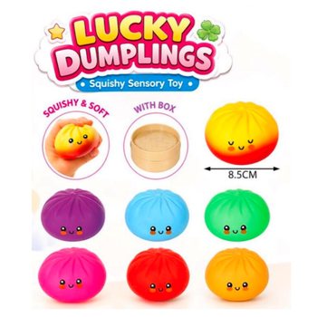 RAGE - LUCKY DUMPLINGS - Squishy Bun Dumplings VELIKI Dim. 8.5 x 8.5 x 4.8 Cm - U DISPLAYU (12 kom.)