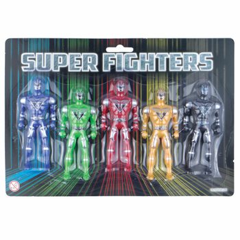 SUPER FIGHTERS - 5 Akcijskih Figura na Kartici (6 kom.)