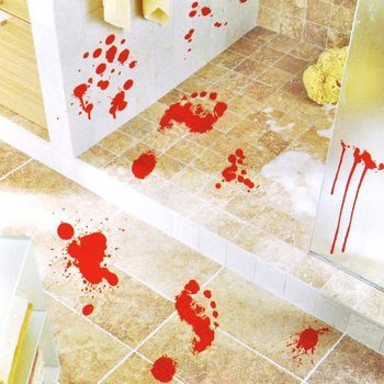 Halloween Naljepnice za Zid i Pod Krvavi Tragovi (2 kom.)