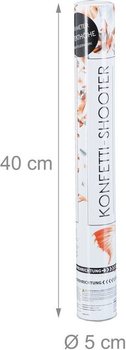 Konfeti top &ndash; Boja: Narančasta/Srebrna 40 cm - shooter za rođendane (10 kom.)