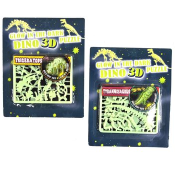 Svijetleće 3D dino puzzle u mraku (24 kom.)