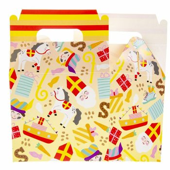SINTERKLAAS MENU KUTIJA / KUTIJICA ZA DAROVE 14x10x17 cm (12 kom.)
