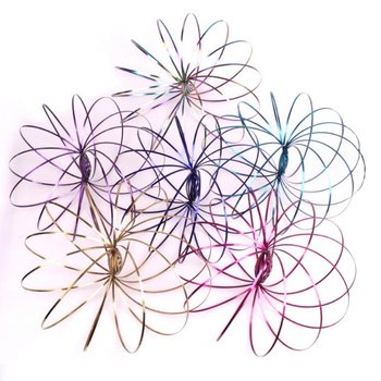 Magični Prstenovi / Flow Rings - Kinetički 3D Magični Prsten - MULTICOLOR | NA KARTICI (12 kom.)
