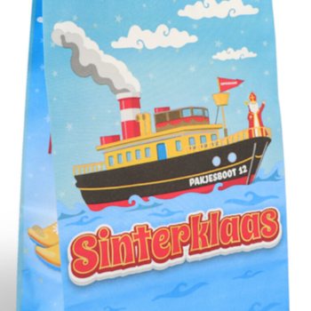 Papirnate poklon vrećice Sveti Nikola (Sinterklaas) - 16x8x22 cm (12 komada)