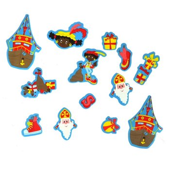 60 Pjenastih Naljepnica Sinterklaas i Piet (3 seta)