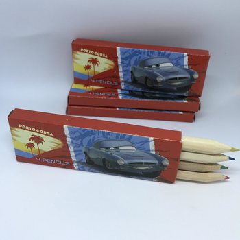 Drvene Bojice Disney Cars - Set od 4 kom. u Kutijici (48 kom.)